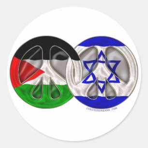 Palestina - Israel fred Runt Klistermärke