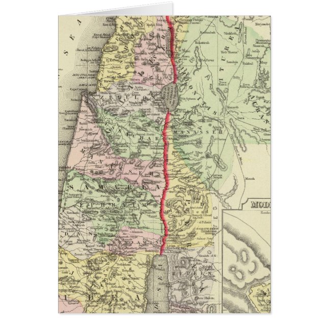 Palestina, Jerusalem 2 Hälsningskort (Framsidan)