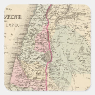 Palestina, Jerusalem Fyrkantigt Klistermärke