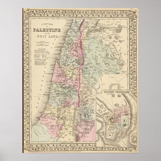 Palestina, Jerusalem Poster (Framsidan)