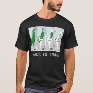 Palestina karta, 1946, Palestina flagga T Shirt