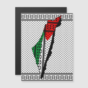 Palestina Karta, Flagga och Keffiyeg Mönster