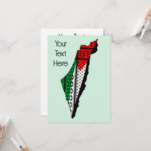 Palestina Karta, Flagga och Keffiyeg Mönster