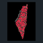 Palestina Karta fullt Watermelons | Gratis palesti Poster<br><div class="desc">Efter sex dagar krig 1967 förbjöd den israeliska regeringen den palestinska flagga. Vattenmelonen tog sin ställe på grund av att den delade flagga färg: rött, svart, vitt och grönt. Frukten kan ses från Gazas stenmurar till Ramallahs gallerier, som antyder Palestinas politiska historia. Den palestinska fullt Karta i Watermelons är designad...</div>