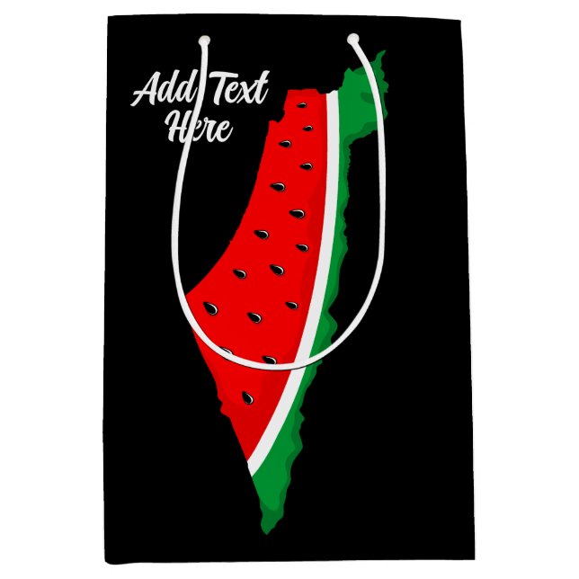 Palestina Karta Watermelon frihetssymbol (Framsidan)