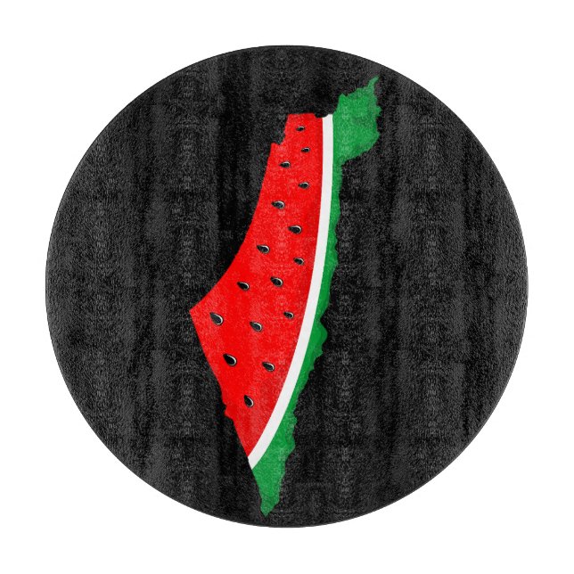 Palestina Karta Watermelon frihetssymbol (Framsidan)