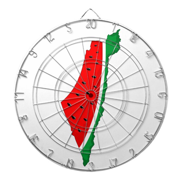 Palestina Karta Watermelon frihetssymbol Darttavla (Framsidan)