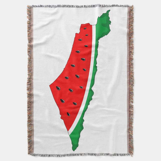 Palestina Karta Watermelon frihetssymbol Filt (Framsidan Vertikal)