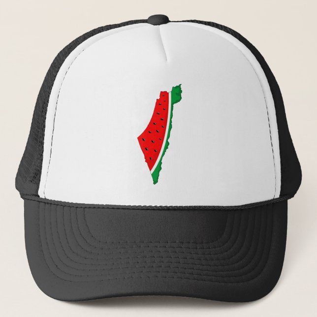 Palestina Karta Watermelon frihetssymbol Keps (Framsida)