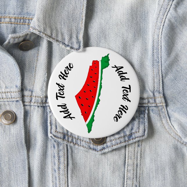Palestina Karta Watermelon frihetssymbol Knapp (In Situ)