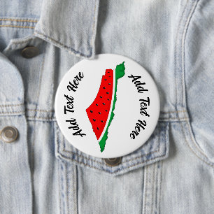 Palestina Karta Watermelon frihetssymbol Knapp