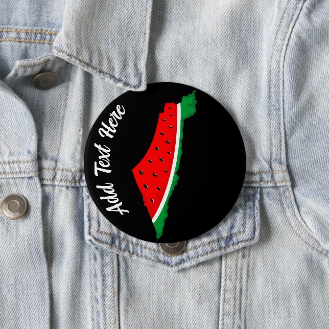 Palestina Karta Watermelon frihetssymbol Knapp (In Situ)