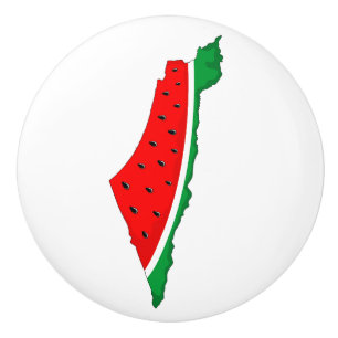 Palestina Karta Watermelon frihetssymbol Knopp