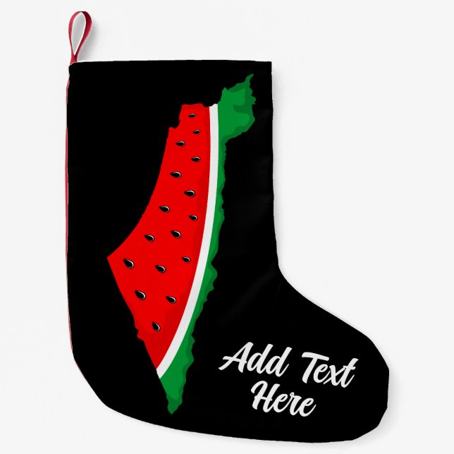 Palestina Karta Watermelon frihetssymbol Liten Julstrumpa (Framsidan)
