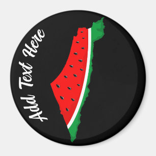 Palestina Karta Watermelon frihetssymbol Magnet