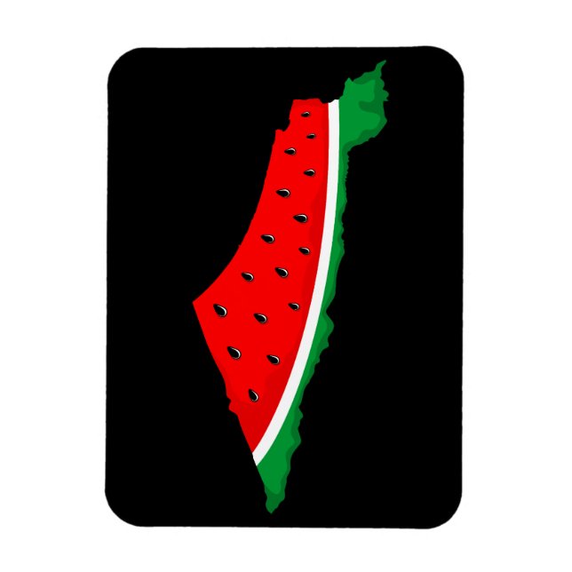 Palestina Karta Watermelon frihetssymbol Magnet (Vertikal)
