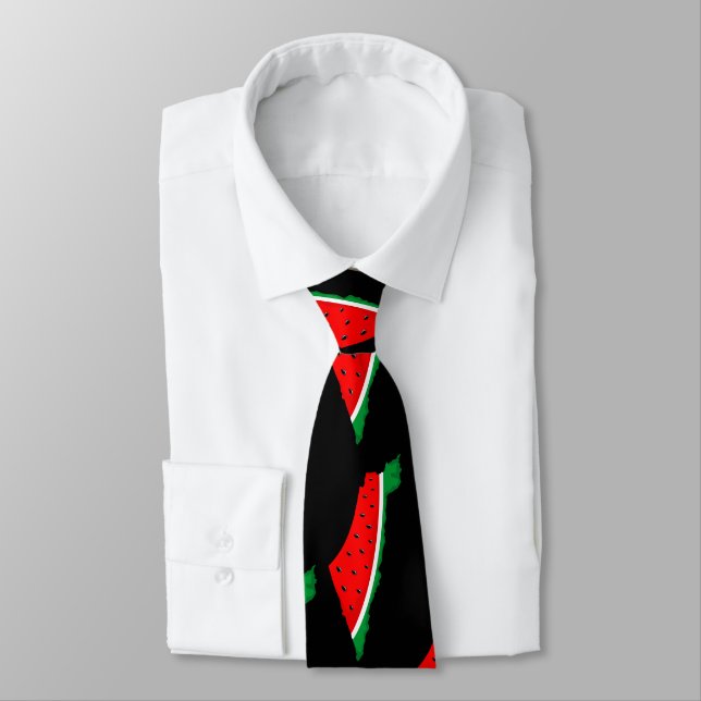 Palestina Karta Watermelon frihetssymbol Slips (Bunden)