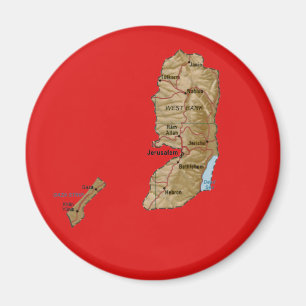 Palestina kartamagnet magnet