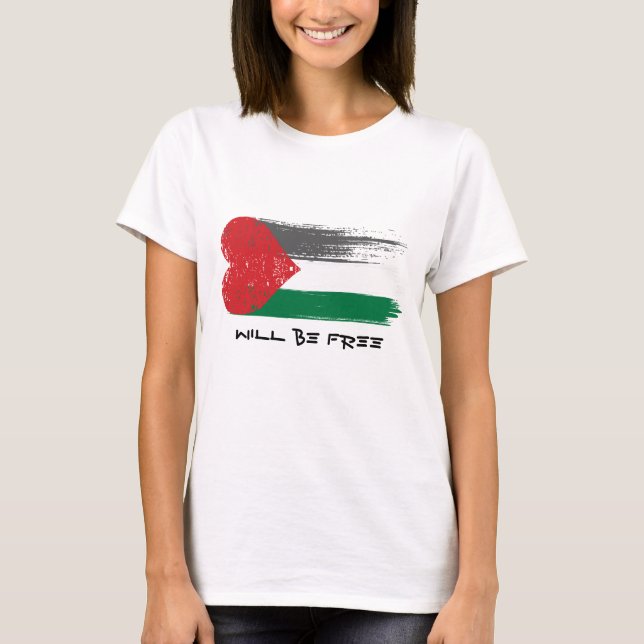 Palestina kommer att bli fritt från "T-Shirt" - Hj T Shirt (Framsida)