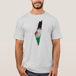 Palestina land skisserar flaggaT-tröja T Shirt