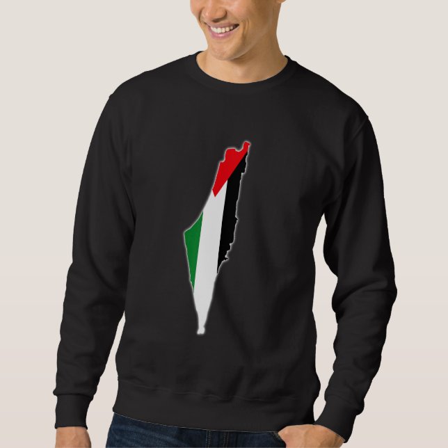 Palestina Lång Ärmad Tröja (Framsida)