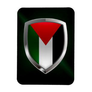 Palestina Metallic Emblem Magnet