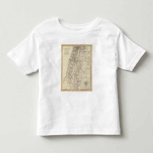 Palestina närgränsande områden tee shirt (Framsida)