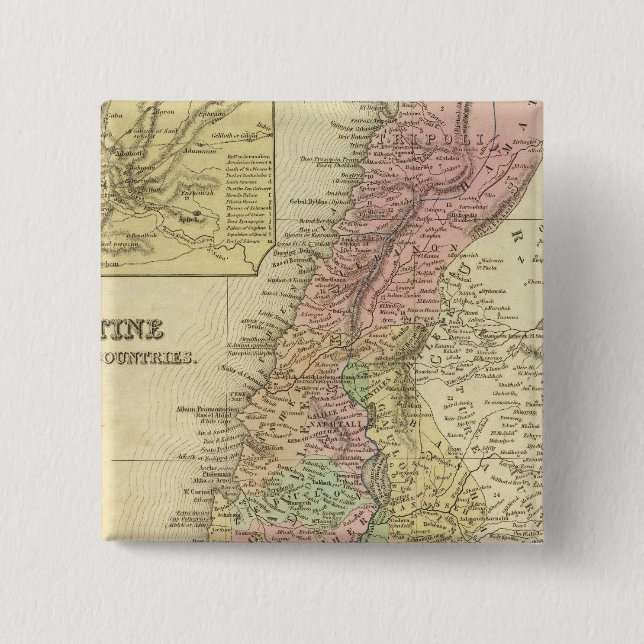 Palestina och angränsande Land Knapp (Framsida)