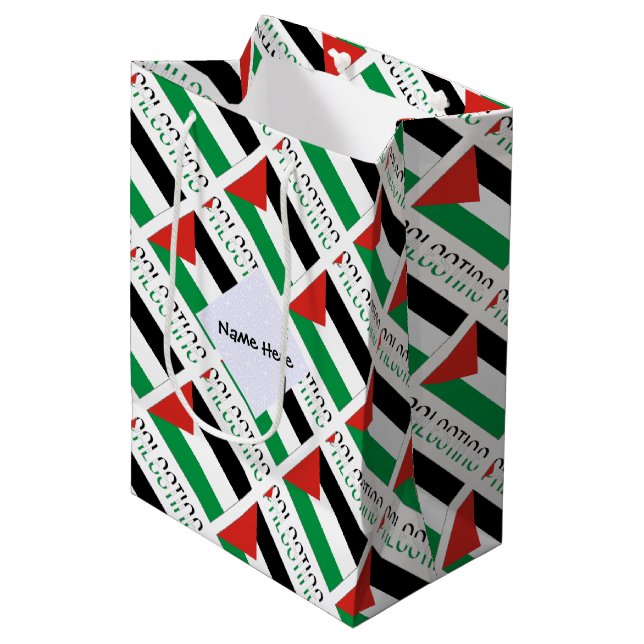 Palestina och det palestinska flaggan klinkad med  (Framsidan Vinklad)