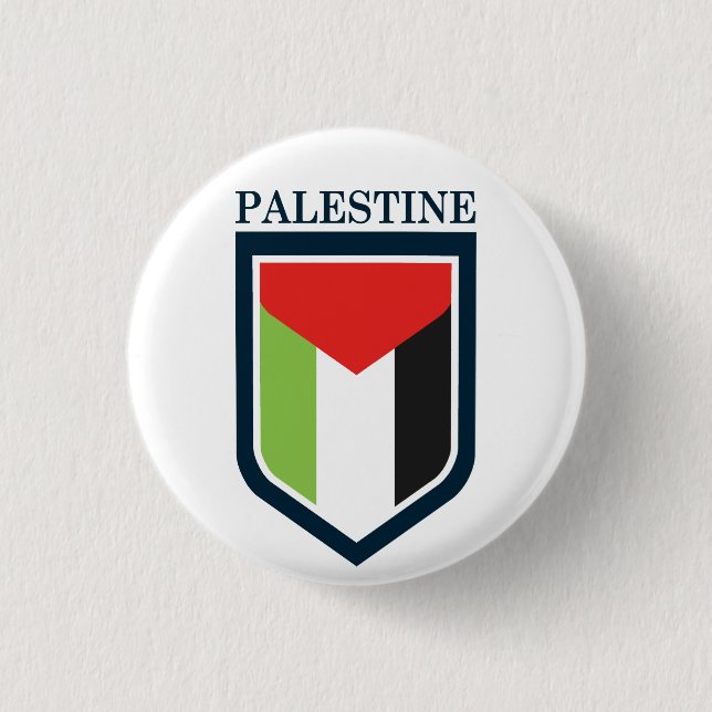 Palestina och Palestina-flagga Knapp (Framsida)