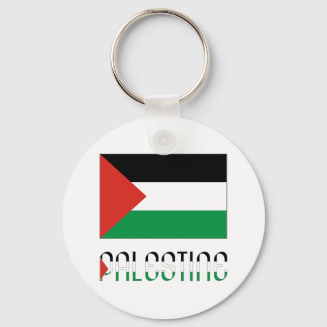Palestina och Palestina-Flagga Nyckelring (Framsida)