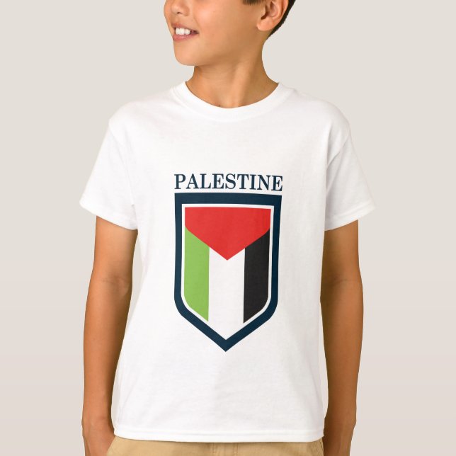 Palestina och Palestina-flagga T Shirt (Framsida)