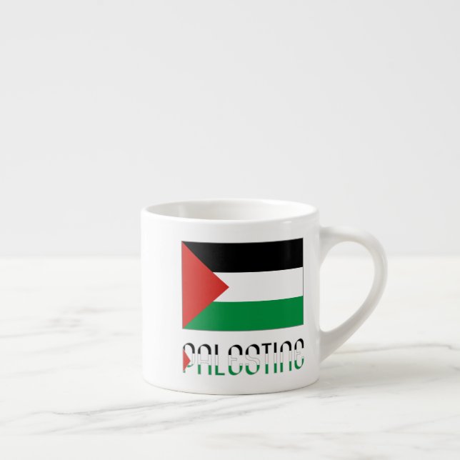 Palestina och palestinska flaggan espressomugg (Höger)