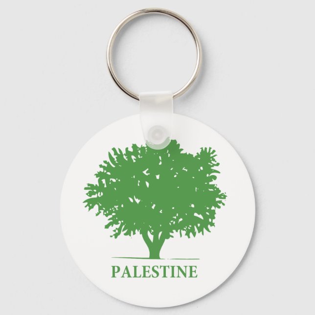 Palestina Olive Träd t shirt Nyckelring (Framsida)