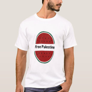 Palestina, Palestina, flagga, vattenmelon färg T Shirt