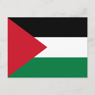 Palestina - Palestinska Flagga Vykort