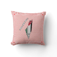 Palestina Pillow - Palestinsk Keffiyeh Decor