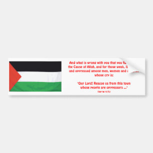PALESTINA Qur'an 4:75bildekal Bildekal