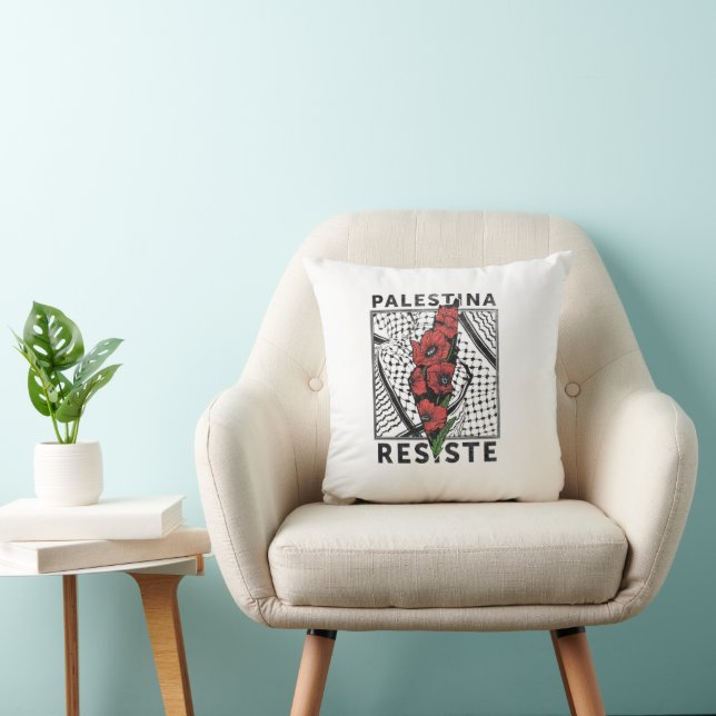 Palestina Resist T-shirt Kudde (Stol)