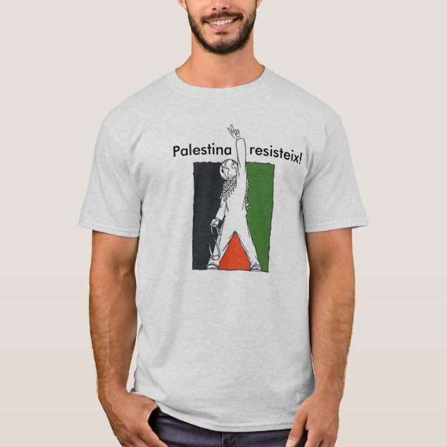 Palestina Resisteix! Tee Shirt (Framsida)