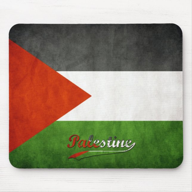 Palestina Retro flagga Musmatta (Framsidan)