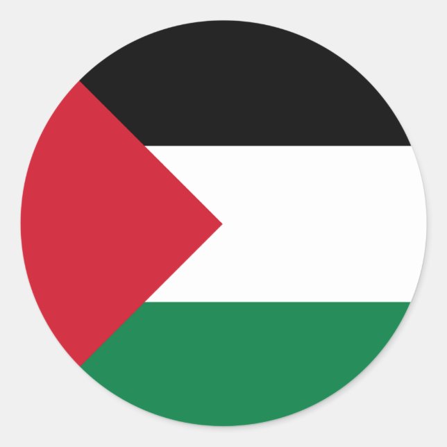 Palestina Runt Klistermärke (Framsida)