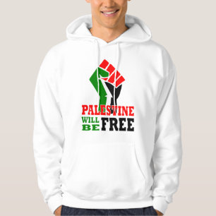 Palestina ska är fri sweatshirt med luva