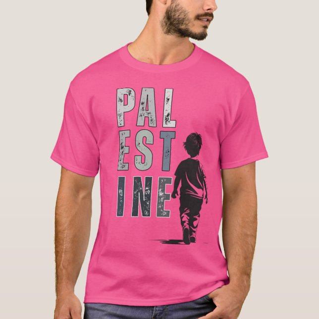 PALESTINA Solidaritets-T-shirt – Code Pink T-shirt (Framsida)