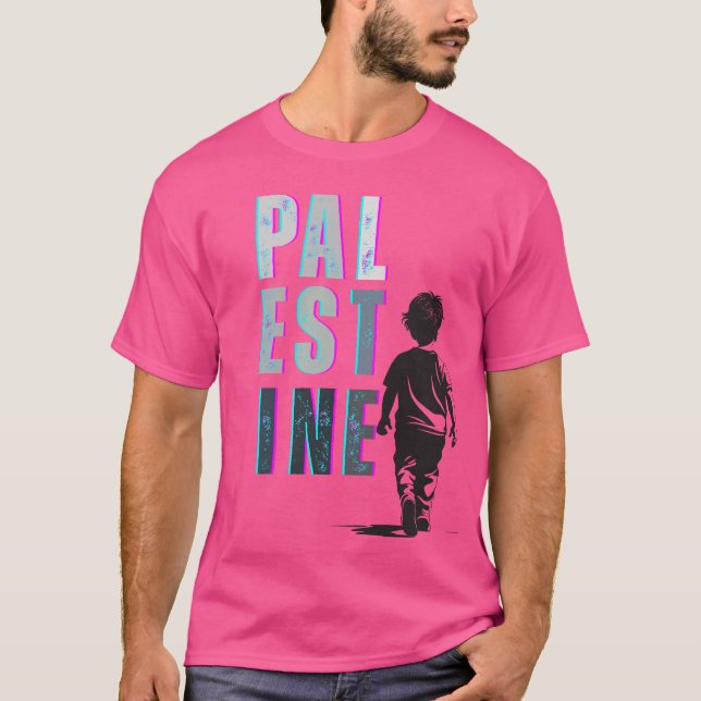 PALESTINA Solidaritets-T-shirt – Code Pink T-shirt (Framsida)