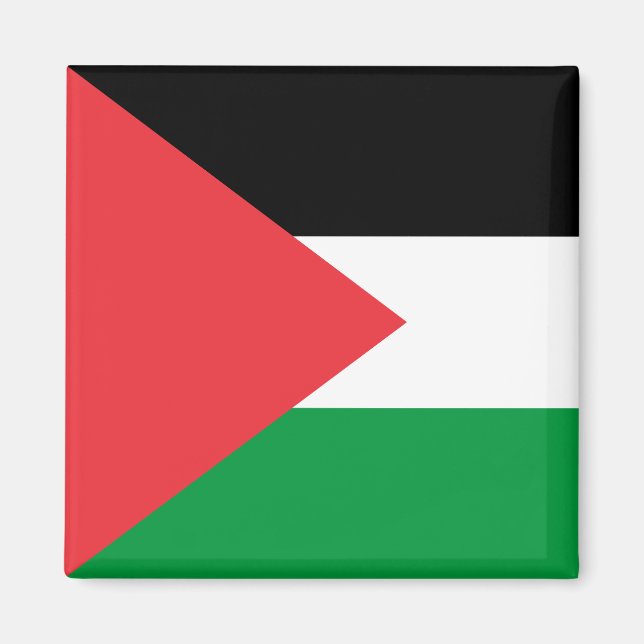 Palestina statlig flagga magnet (Framsidan)