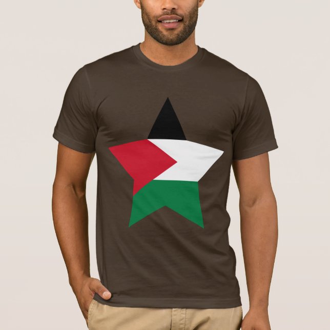 Palestina stjärna tee shirt (Framsida)