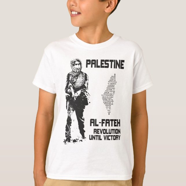 Palestina T skjorta - Fateh affisch Tee (Framsida)