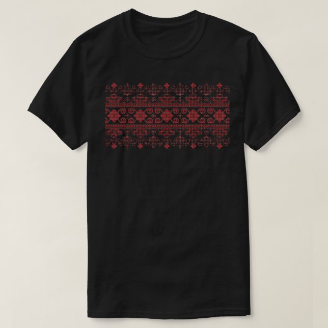 Palestina Tatreez-design  T Shirt (Design framsida)