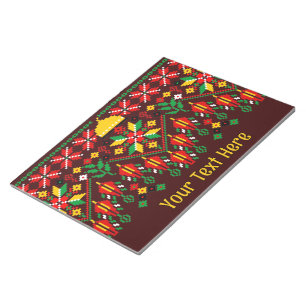 Palestina Tatreez Traditional Embrodery Anteckningsblock
